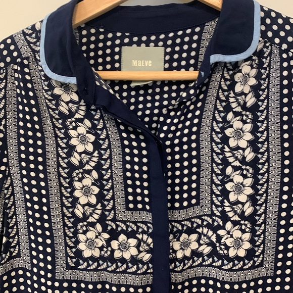 Anthropologie Maeve patterned blouse - Picture 4 of 4